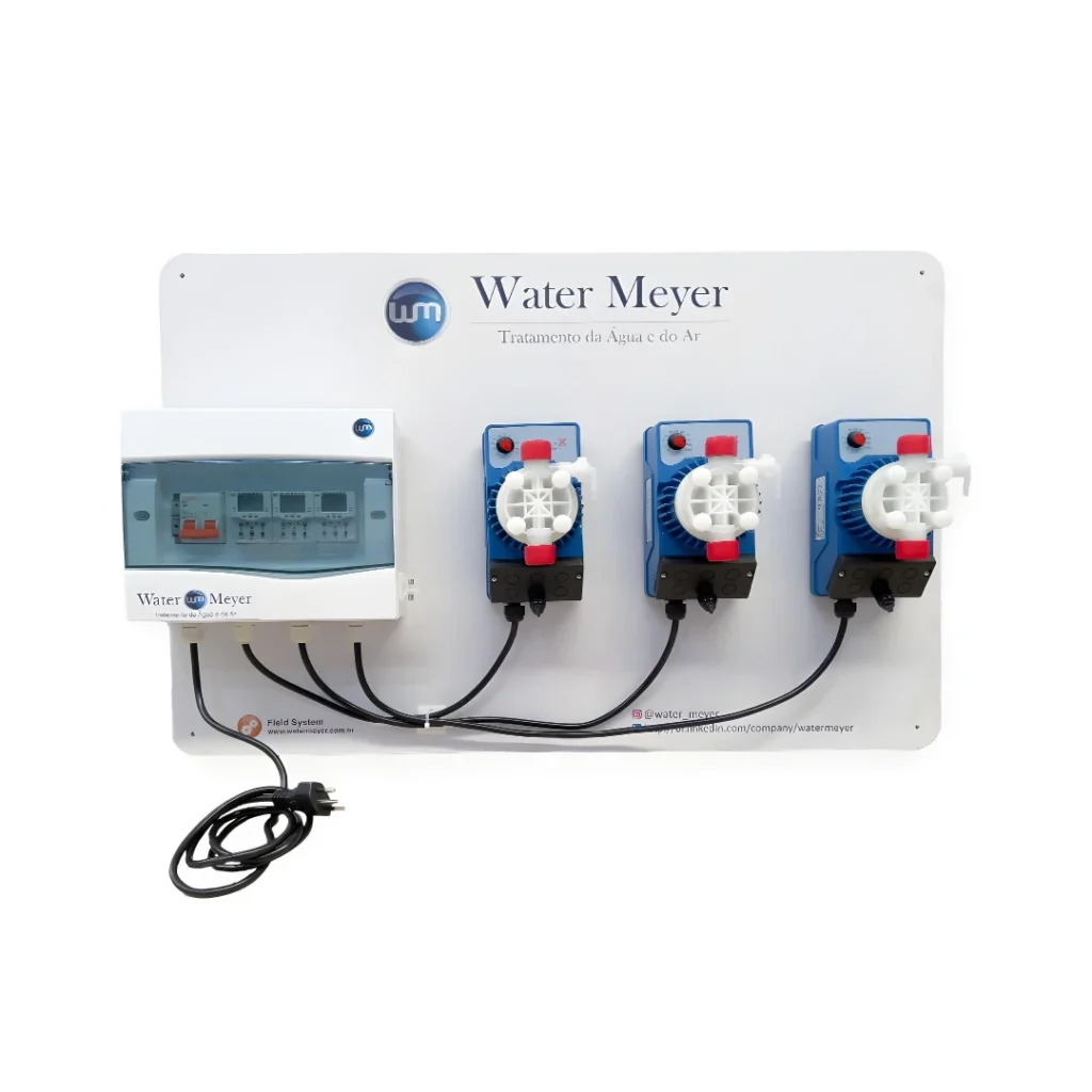 WM-FeedMaster Skid de Dosagem Automática 3 Bombas para Tratamento de Água